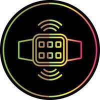 Connection Line Gradient Due Color Icon Design vector