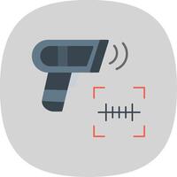 Scanning Flat Curve Icon Design vector