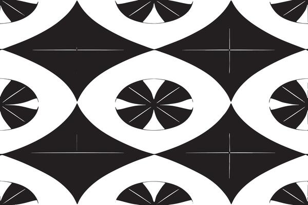 black and white seamless pattern image for background or texture, EPS 10