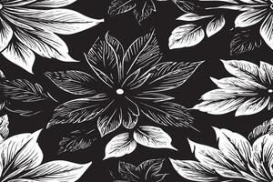 black and white seamless pattern image for background or texture, EPS 10 vector