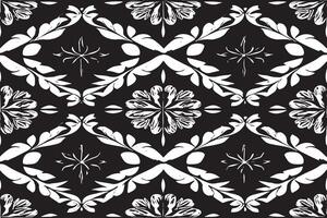 black and white seamless pattern image for background or texture, EPS 10 vector