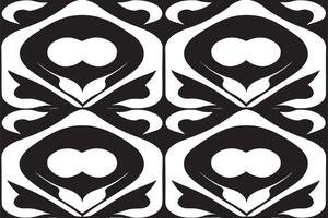 black and white seamless pattern image for background or texture, EPS 10 vector