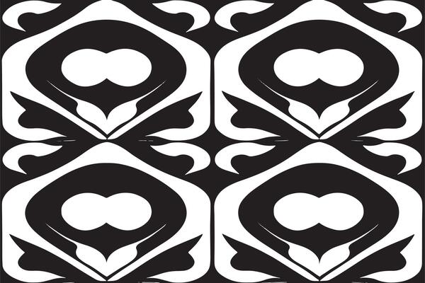 black and white seamless pattern image for background or texture, EPS 10