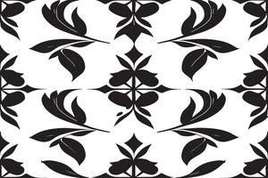 black and white seamless pattern image for background or texture, EPS 10 vector