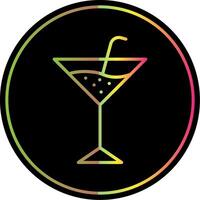 Martini Line Gradient Due Color Icon Design vector