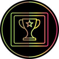 Frame Line Gradient Due Color Icon Design vector