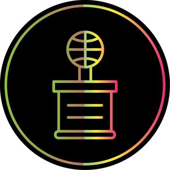 Basketball Line Gradient Due Color Icon Design vector