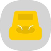 Bean Bag Flat Curve Icon Design vector