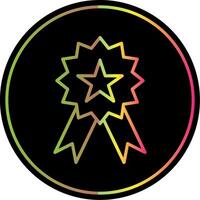Ribbon Line Gradient Due Color Icon Design vector