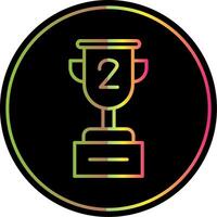 Cup Line Gradient Due Color Icon Design vector