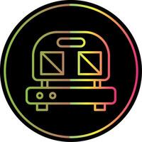 Sandwich Press Line Gradient Due Color Icon Design vector