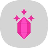 Quartz Flat Curve Icon Design vector