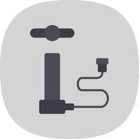 Air Pump Flat Curve Icon Design vector