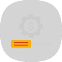 Money Management Flat Curve Icon Design vector