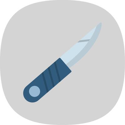 Knife Flat Curve Icon Design
