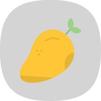 Mango Flat Curve Icon Design vector