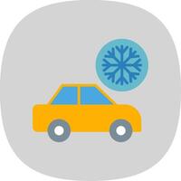 Air Flow Flat Curve Icon Design vector