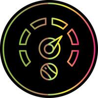 Gauge Line Gradient Due Color Icon Design vector