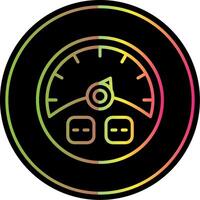 Gauge Line Gradient Due Color Icon Design vector