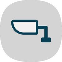 Side Mirror Flat Curve Icon Design vector