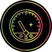 Gauge Line Gradient Due Color Icon Design vector