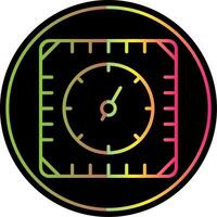 Gauge Line Gradient Due Color Icon Design vector