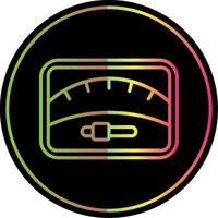 Dial Line Gradient Due Color Icon Design vector