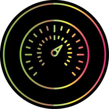 Gauge Line Gradient Due Color Icon Design vector
