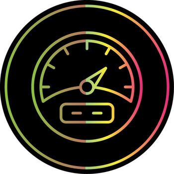 Gauge Line Gradient Due Color Icon Design vector