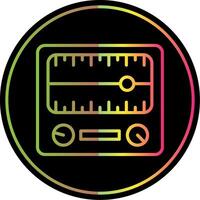 Dial Line Gradient Due Color Icon Design vector