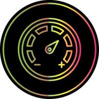 Gauges Dial Line Gradient Due Color Icon Design vector