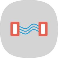 Chest Expander Flat Curve Icon Design vector