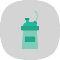 Protein Shake Flat Curve Icon Design vector