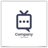 talk tv logo design template vector