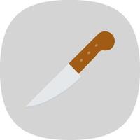 Knife Flat Curve Icon Design vector