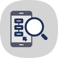 Mobile Phones Flat Curve Icon Design vector