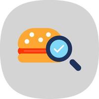 Fast Food Flat Curve Icon Design vector