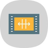 Resize Flat Curve Icon Design vector