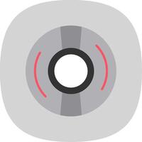 Cd Flat Curve Icon Design vector