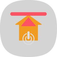 Upload Flat Curve Icon Design vector