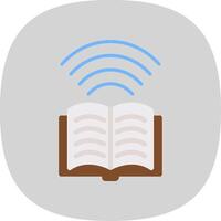 Book Flat Curve Icon Design vector