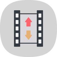 Roll Flat Curve Icon Design vector