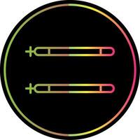 Sticks Line Gradient Due Color Icon Design vector