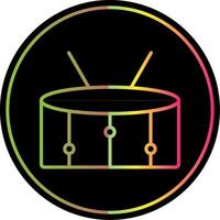 Snare Line Gradient Due Color Icon Design vector