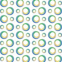 Abstract circle artful trendy multicolor repeating pattern illustration design vector