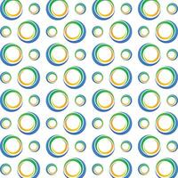 Abstract circle artful trendy multicolor repeating pattern illustration design vector