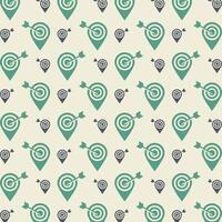 Archer target sensitive trendy multicolor repeating pattern illustration background design vector