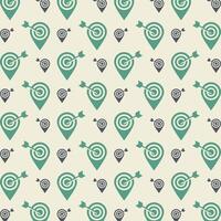 Archer target sensitive trendy multicolor repeating pattern illustration background design vector