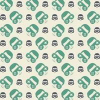 Geek gaming sensitive trendy multicolor repeating pattern illustration background design vector