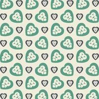 Lion heart sensitive trendy multicolor repeating pattern illustration background design vector